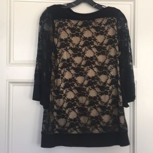 New Directions Black Lace Shirt. Bundle and save!